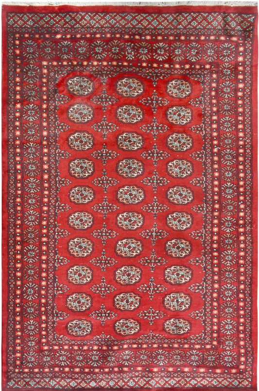 Afghan Gabbeh hand knotted rug 5x8