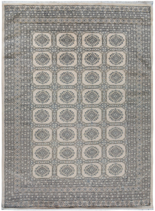 Pakistani Fine Bukhara hand knotted rug 5x8