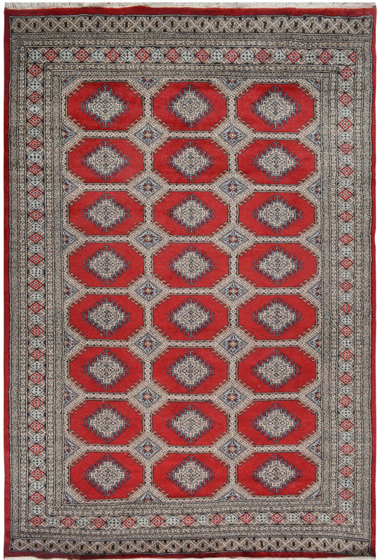 Afghan Akcha hand knotted rug 6x9