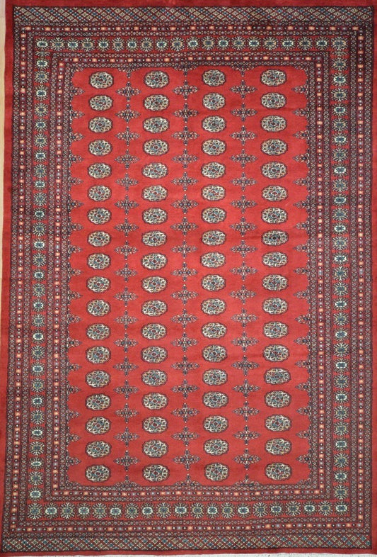 Pakistani Chobi Vegetable Dye hand knotted rug 7x10