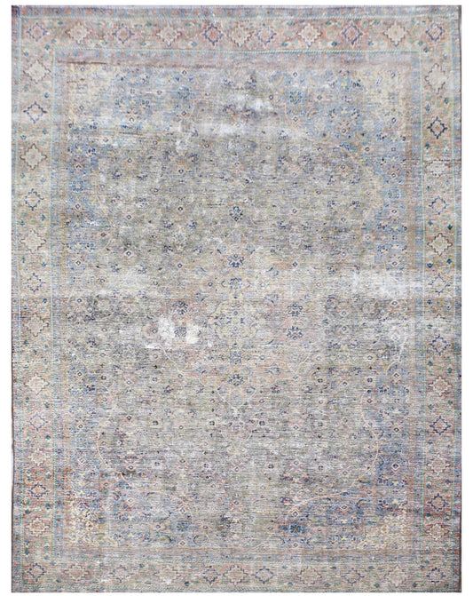 Persian Second Life hand knotted rug 8x11